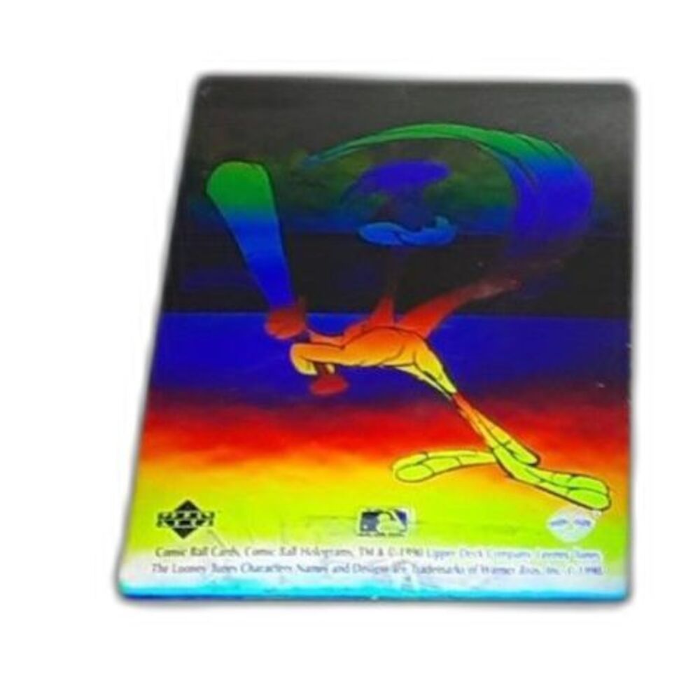 Upper Deck Looney Tunes Comic Ball Road Runner Hologram Card 1990